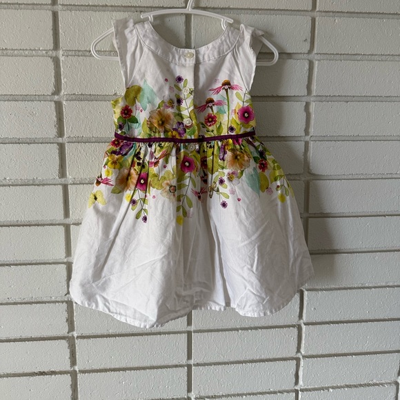 Cherokee Floral Flower Pattern White Dressp - Picture 4 of 7